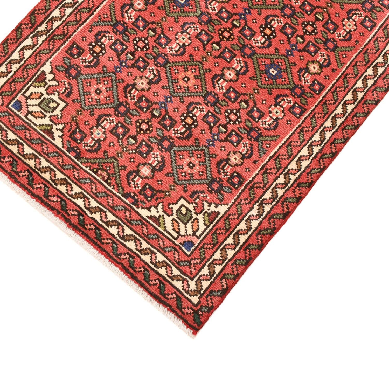 Alfombra de pasillo Alfombra persa - Nómada - 196 x 63 cm - rojo claro
