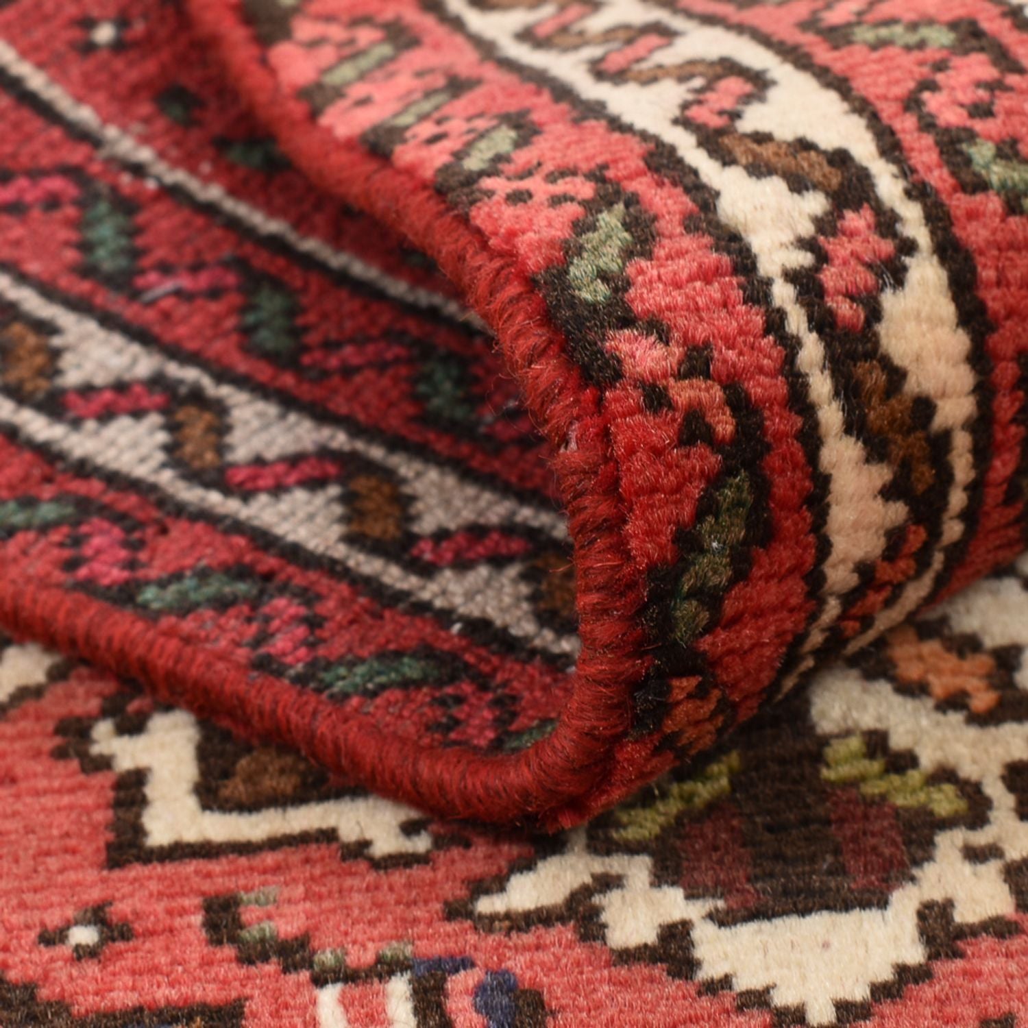 Alfombra de pasillo Alfombra persa - Nómada - 196 x 63 cm - rojo claro