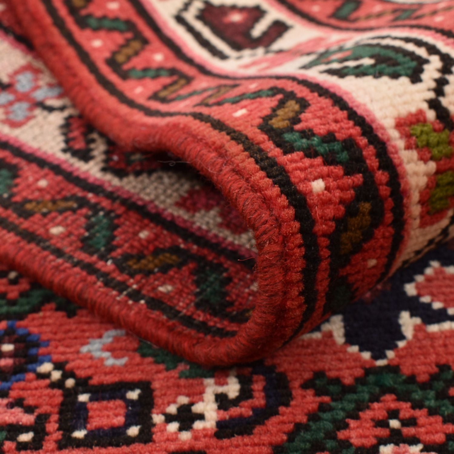Alfombra de pasillo Alfombra persa - Nómada - 196 x 68 cm - rojo claro