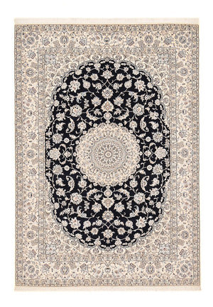 Alfombra Persa - Nain - Real - 356 x 251 cm - azul oscuro