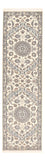 Alfombra de pasillo Alfombra Persa - Nain - Real - 303 x 86 cm - blanco