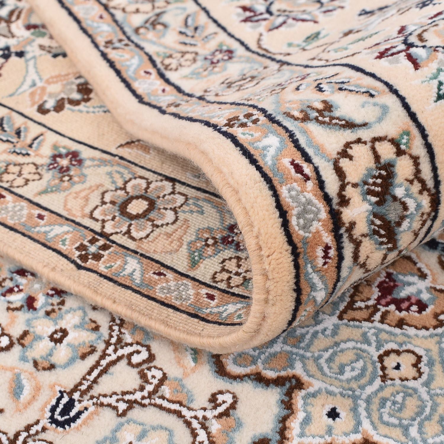Alfombra Persa - Nain - Real - 310 x 213 cm - blanco