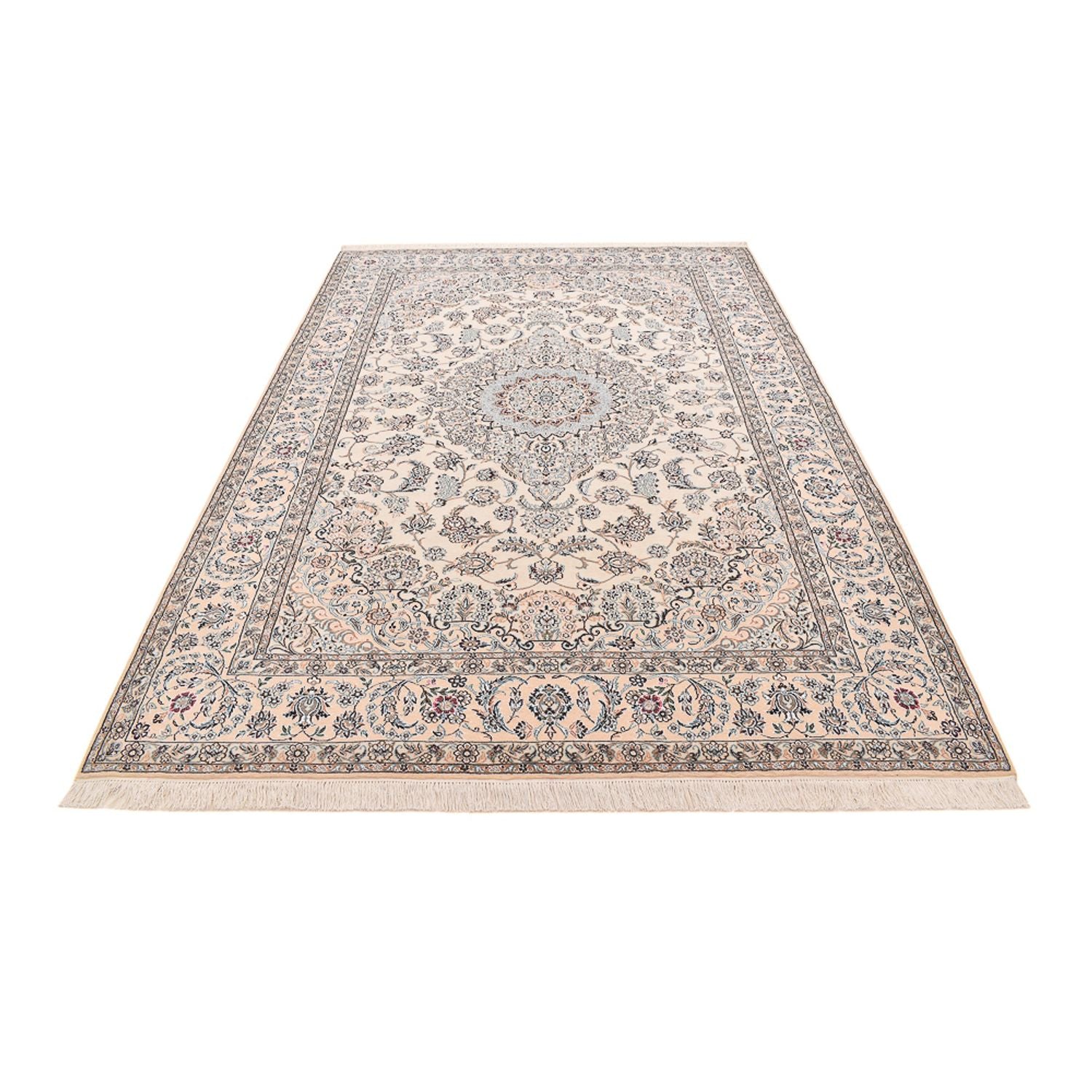 Alfombra Persa - Nain - Real - 310 x 213 cm - blanco