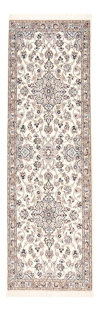 Alfombra de pasillo Alfombra Persa - Nain - Real - 219 x 70 cm - blanco