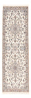 Alfombra de pasillo Alfombra Persa - Nain - Real - 219 x 70 cm - blanco