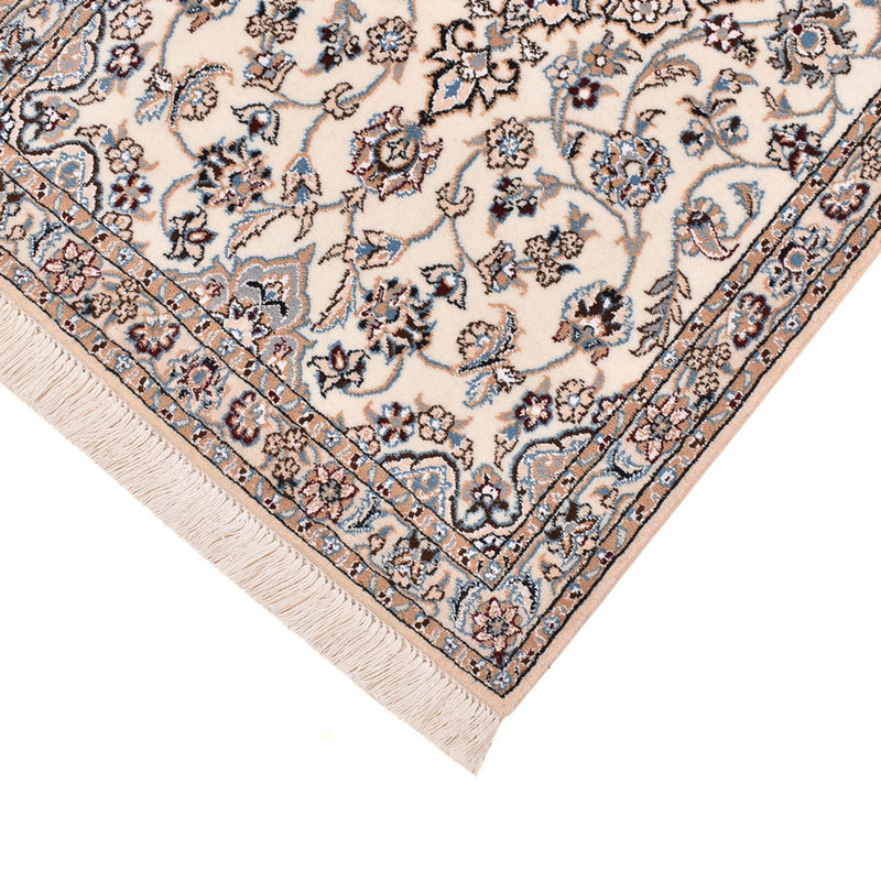 Alfombra de pasillo Alfombra Persa - Nain - Real - 219 x 70 cm - blanco
