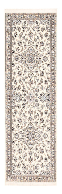 Alfombra de pasillo Alfombra Persa - Nain - Real - 225 x 70 cm - blanco