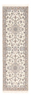 Alfombra de pasillo Alfombra Persa - Nain - Real - 225 x 70 cm - blanco