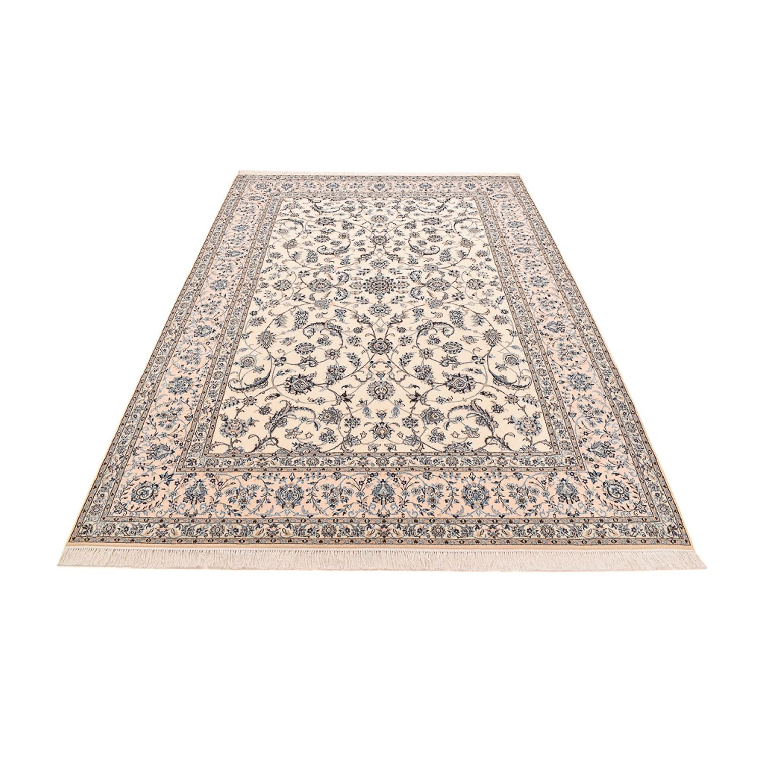 Alfombra Persa - Nain - Prima - 297 x 205 cm - blanco