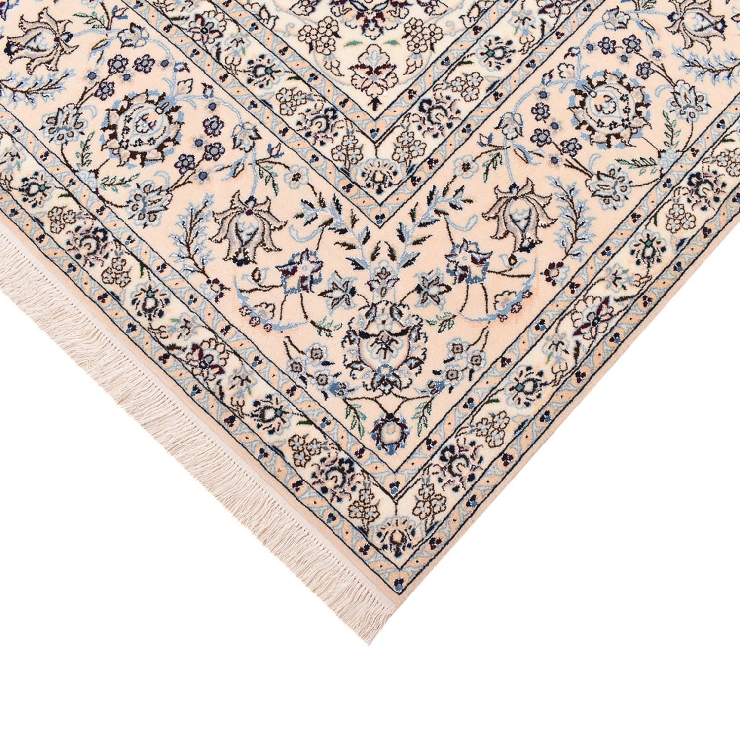 Alfombra Persa - Nain - Prima cuadrado  - 246 x 253 cm - azul