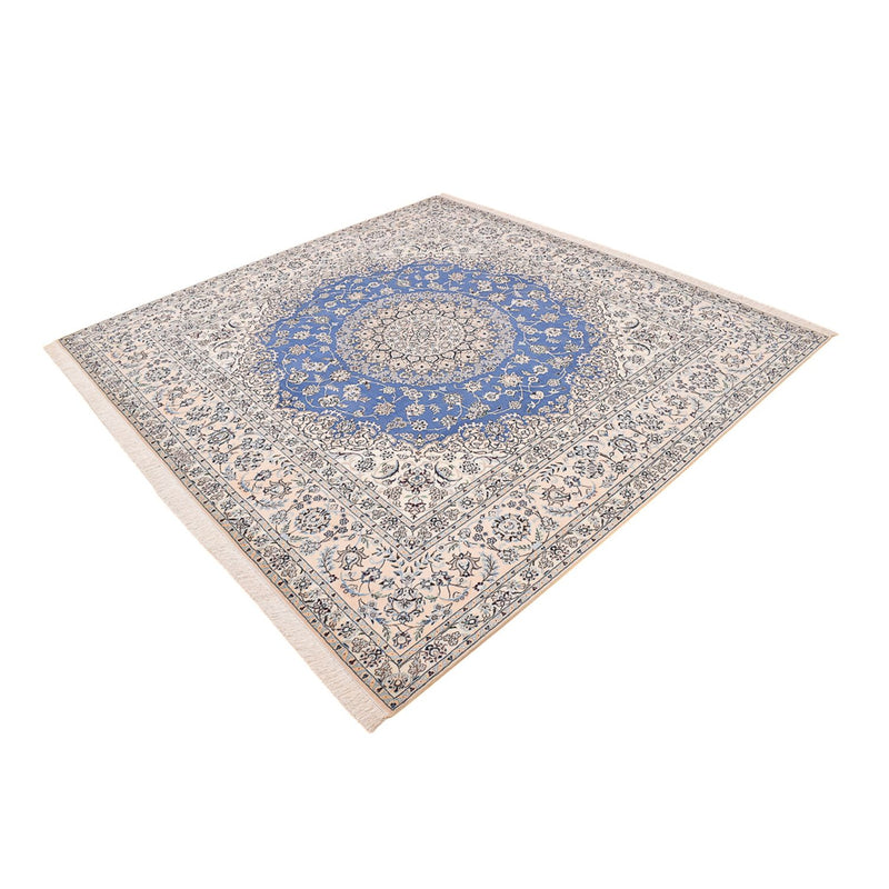 Alfombra Persa - Nain - Prima cuadrado  - 246 x 253 cm - azul