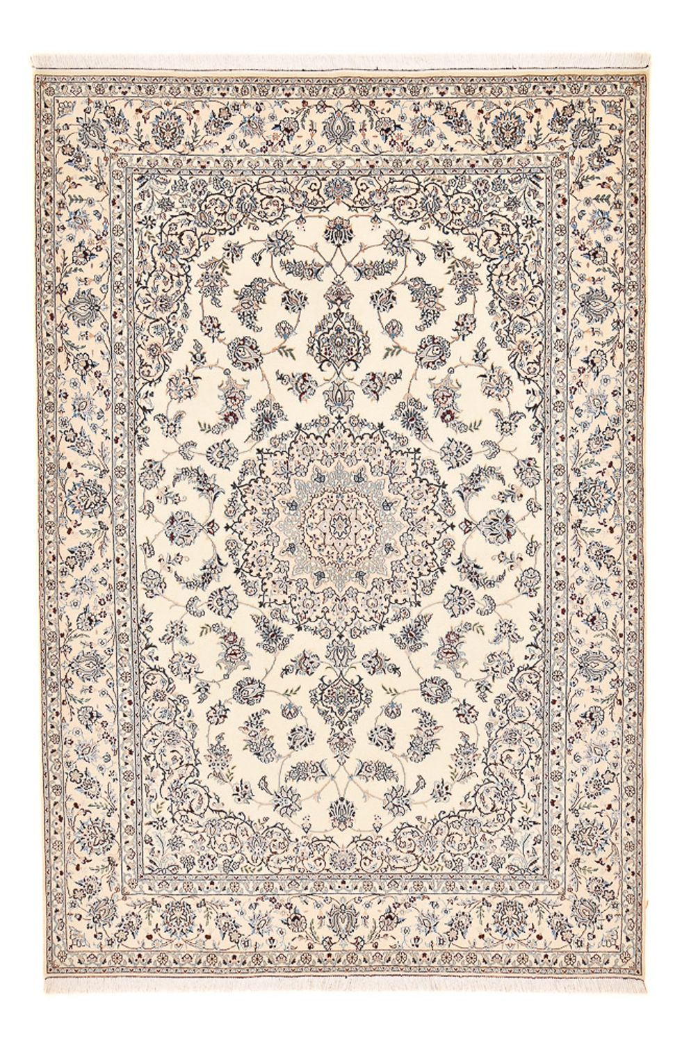 Alfombra Persa - Nain - Real - 312 x 210 cm - blanco