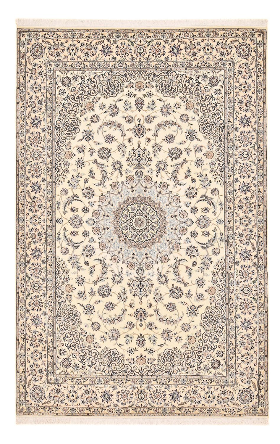 Alfombra Persa - Nain - Real - 322 x 208 cm - blanco