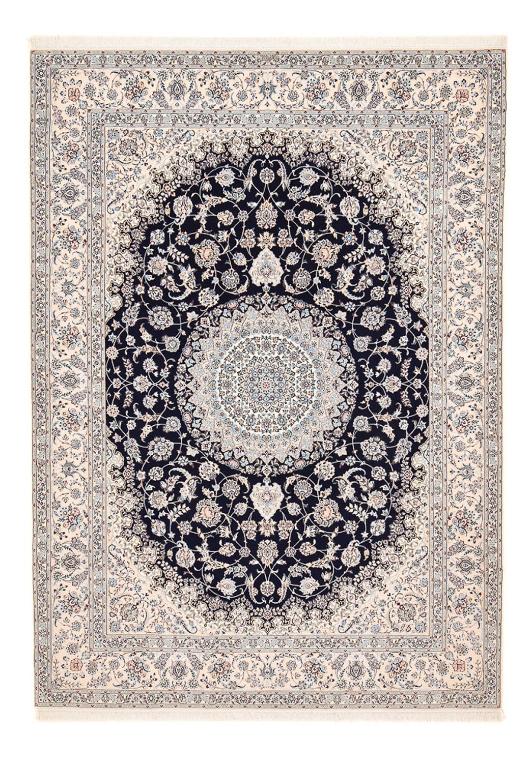 Alfombra Persa - Nain - Prima - 358 x 259 cm - azul oscuro
