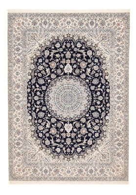 Alfombra Persa - Nain - Prima - 358 x 259 cm - azul oscuro