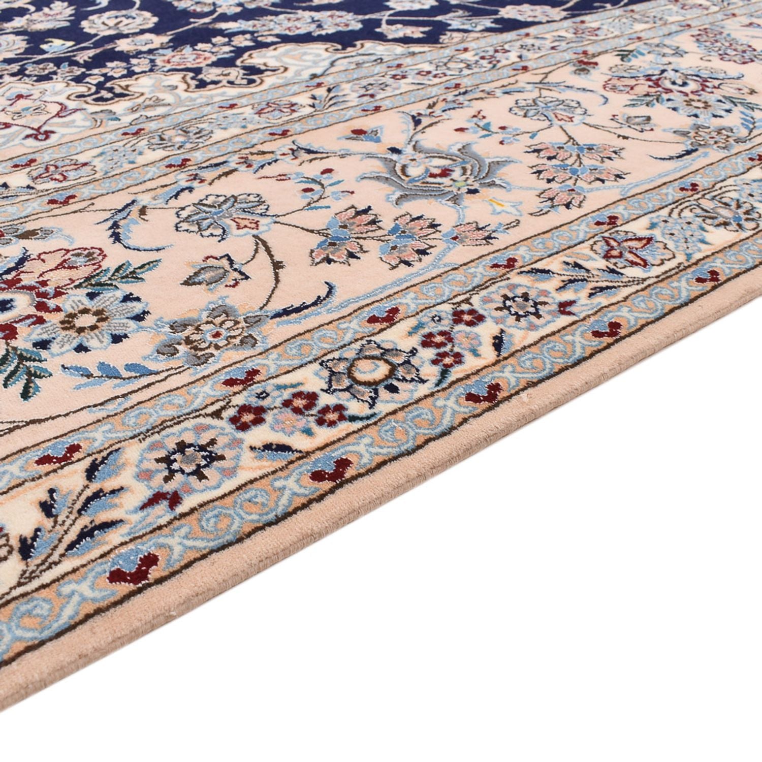 Alfombra Persa - Nain - Prima - 358 x 259 cm - azul oscuro