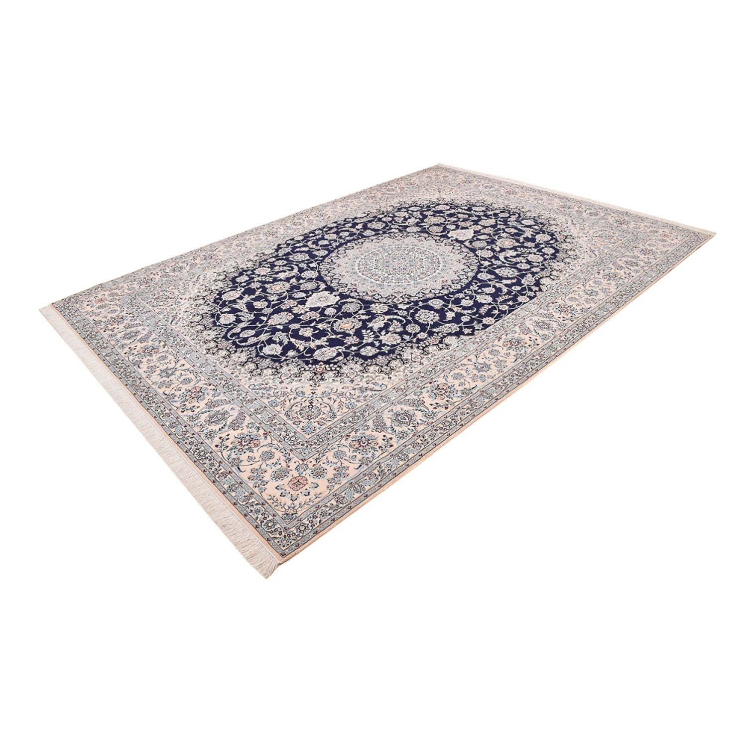 Alfombra Persa - Nain - Prima - 358 x 259 cm - azul oscuro