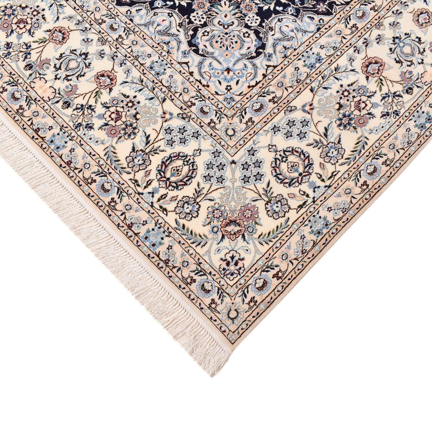 Alfombra Persa - Nain - Prima - 313 x 213 cm - azul oscuro