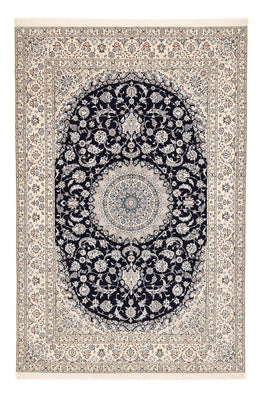 Alfombra Persa - Nain - Prima - 317 x 212 cm - azul oscuro