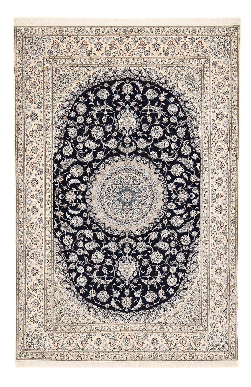 Alfombra Persa - Nain - Prima - 317 x 212 cm - azul oscuro