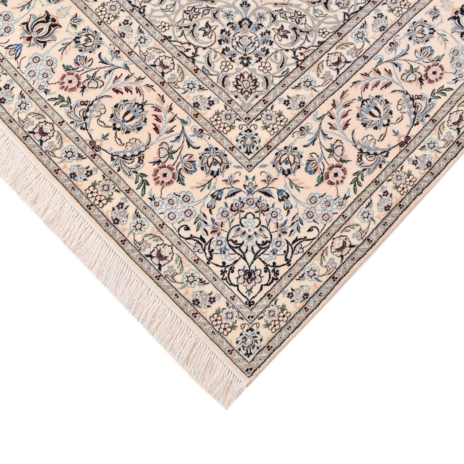 Alfombra Persa - Nain - Prima - 317 x 212 cm - azul oscuro