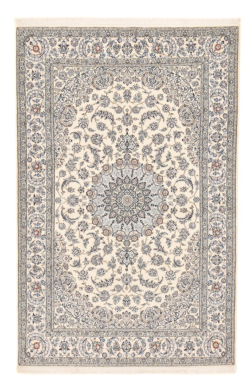 Alfombra Persa - Nain - Real - 305 x 200 cm - blanco