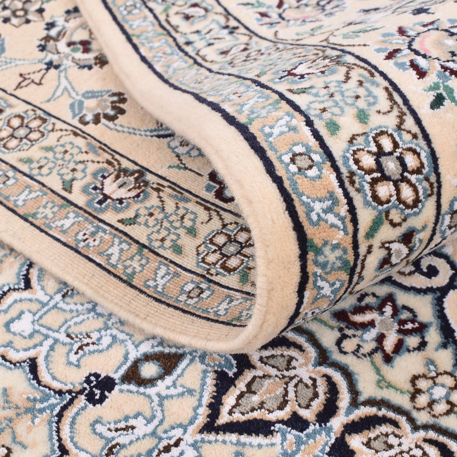 Alfombra Persa - Nain - Real - 305 x 200 cm - blanco