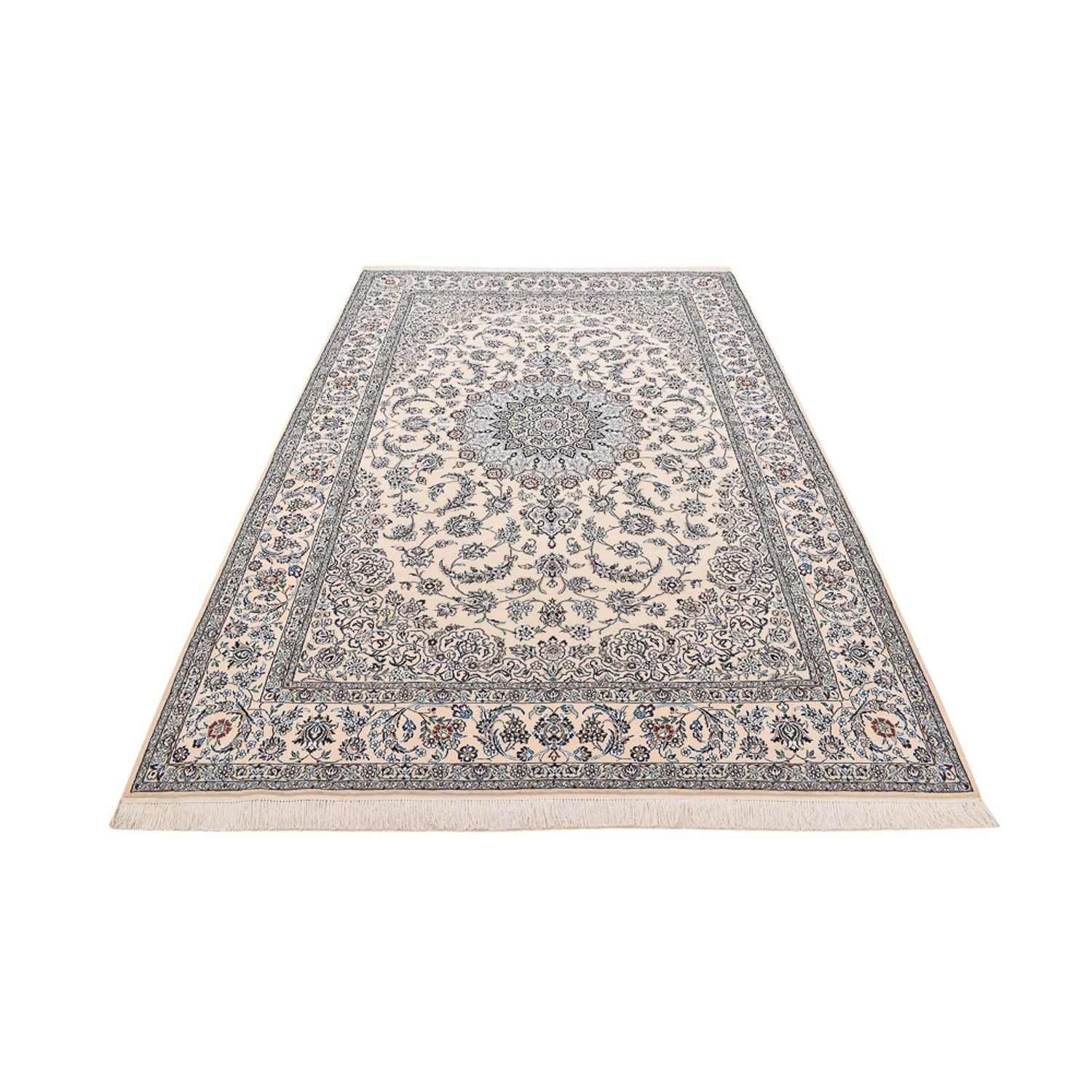 Alfombra Persa - Nain - Real - 315 x 204 cm - blanco