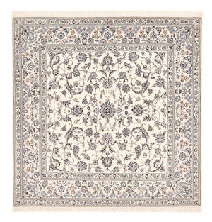 Alfombra Persa - Nain - Prima cuadrado  - 212 x 212 cm - blanco