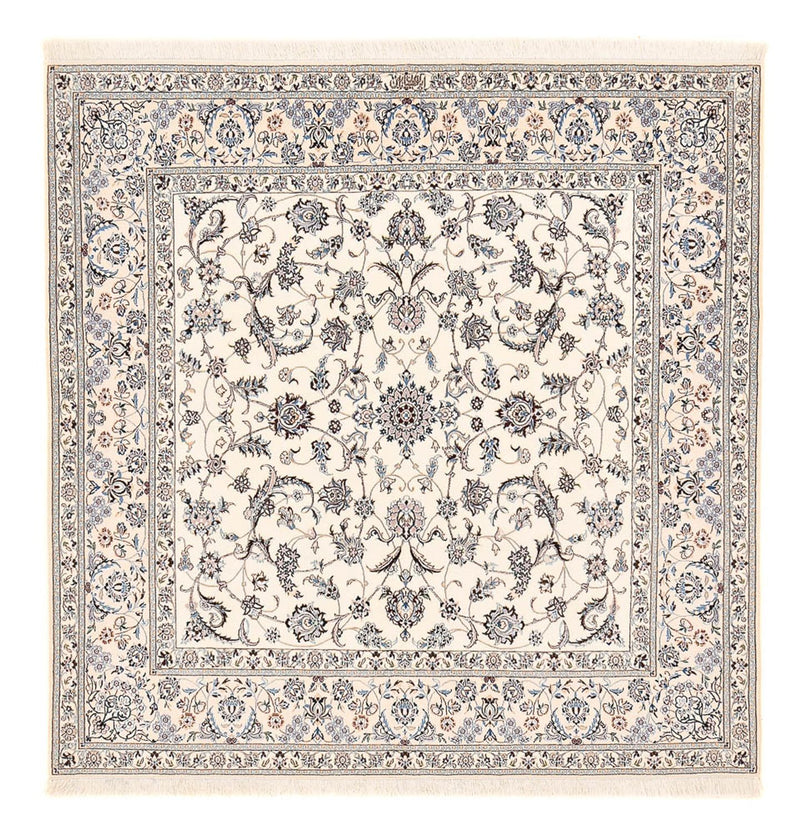Alfombra Persa - Nain - Prima cuadrado  - 212 x 212 cm - blanco