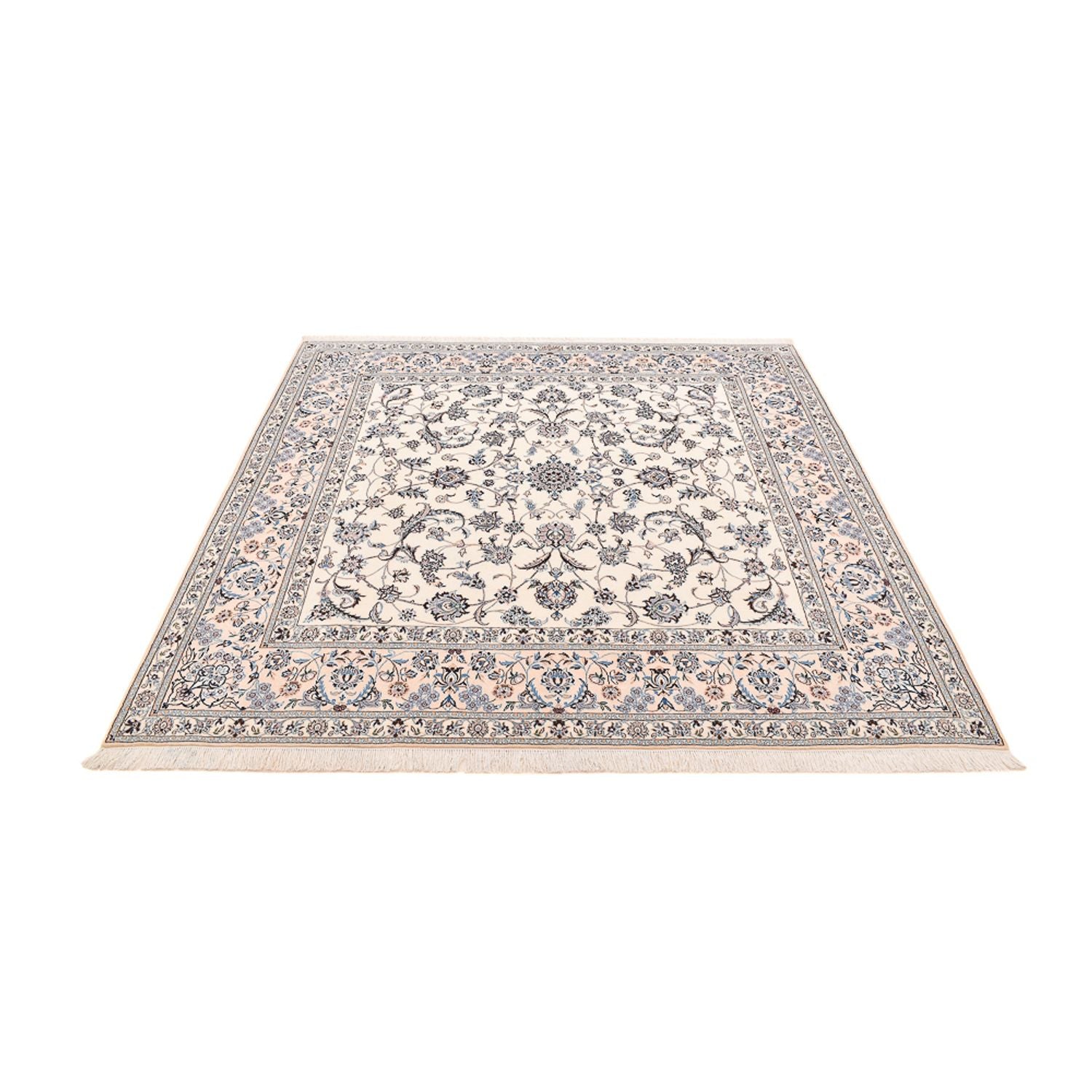 Alfombra Persa - Nain - Prima cuadrado  - 212 x 212 cm - blanco