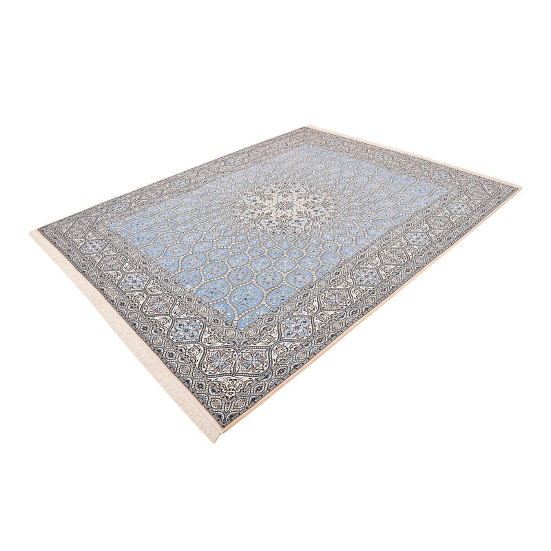 Alfombra Persa - Nain - Prima - 314 x 253 cm - azul claro