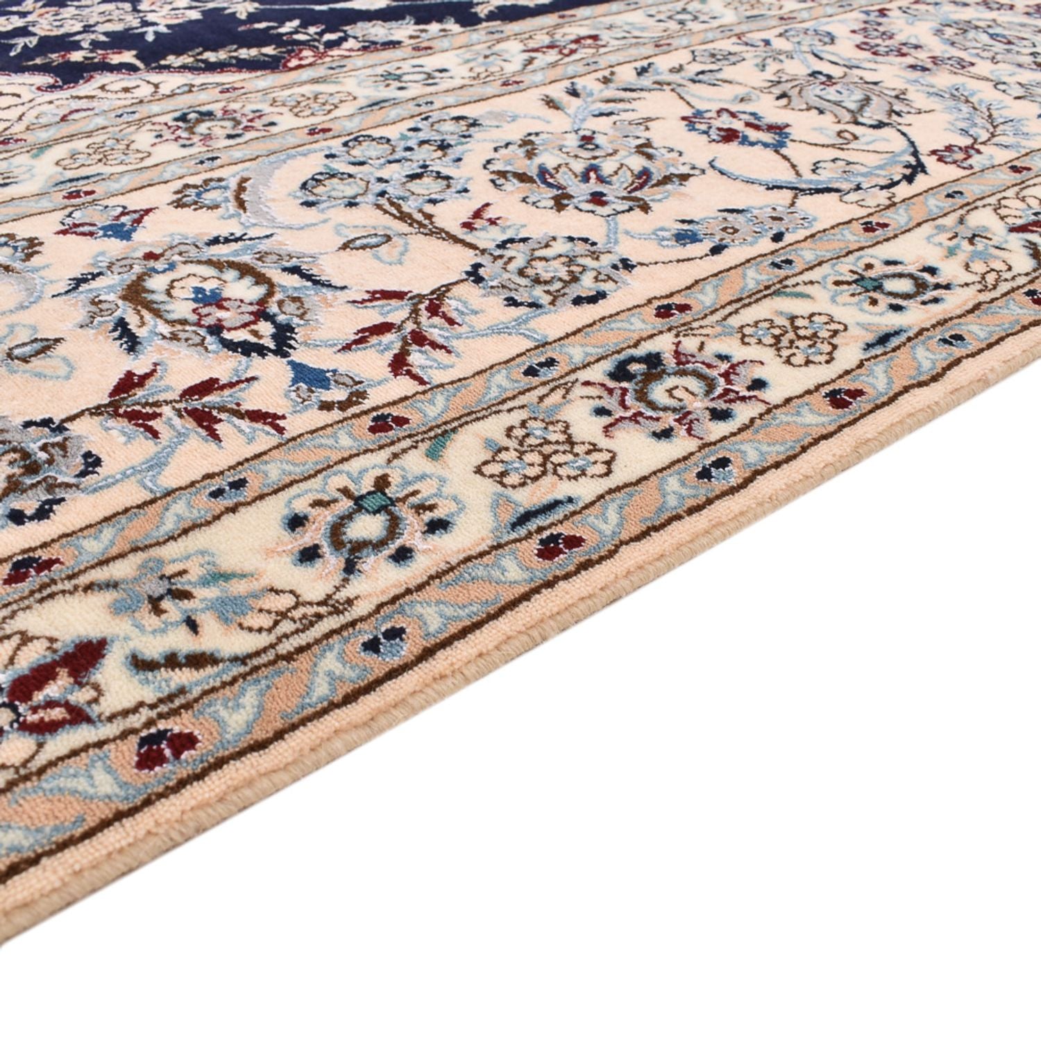 Alfombra Persa - Nain - Prima - 362 x 255 cm - azul oscuro
