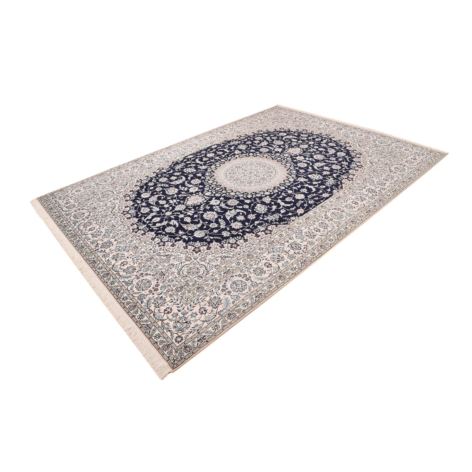 Alfombra Persa - Nain - Prima - 362 x 255 cm - azul oscuro