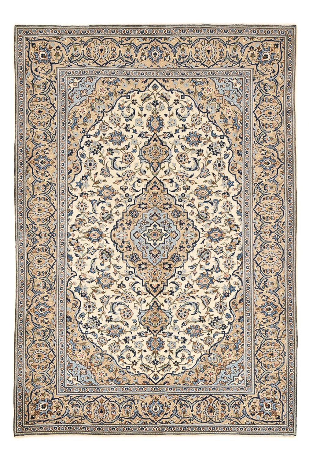 Alfombra persa - Keshan - 295 x 200 cm - arena