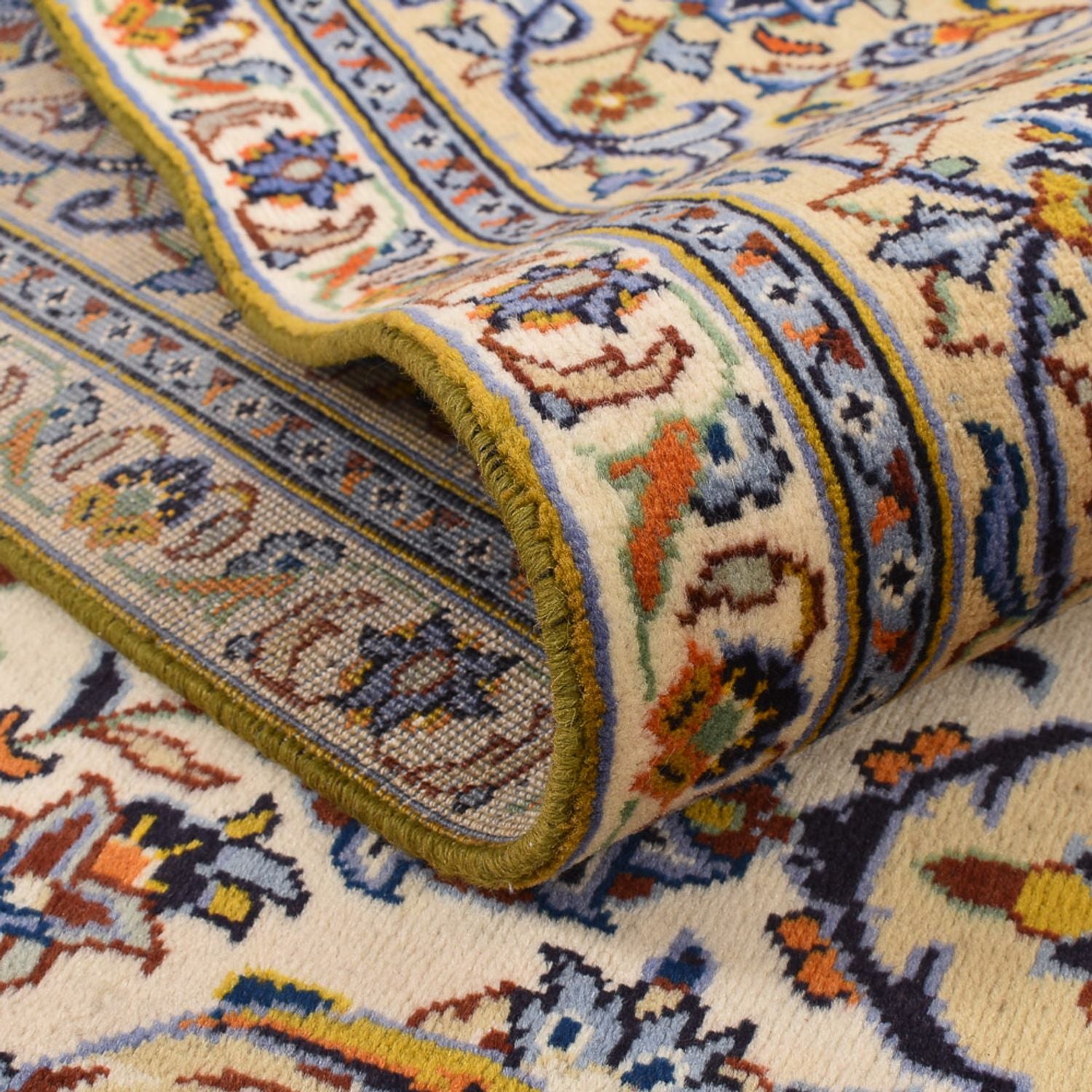 Alfombra persa - Keshan - 355 x 256 cm - beige claro
