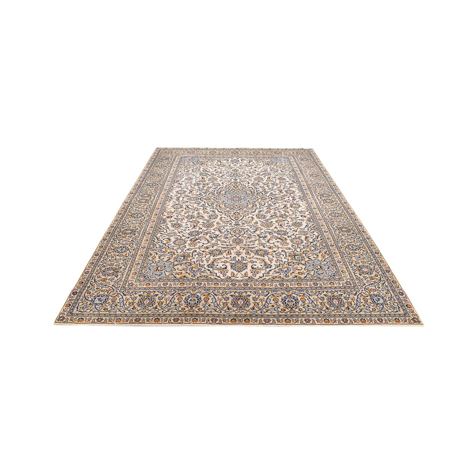 Alfombra persa - Keshan - 355 x 256 cm - beige claro