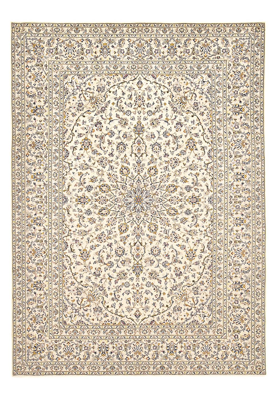 Alfombra persa - Keshan - 355 x 245 cm - beige claro