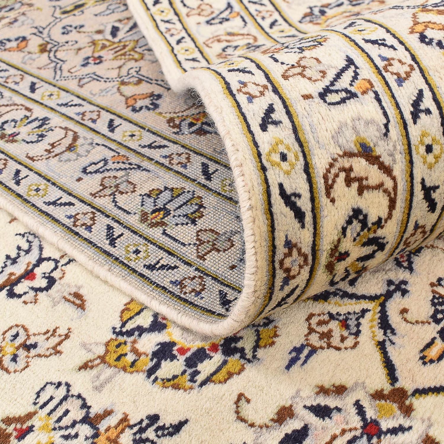 Alfombra persa - Keshan - 355 x 245 cm - beige claro