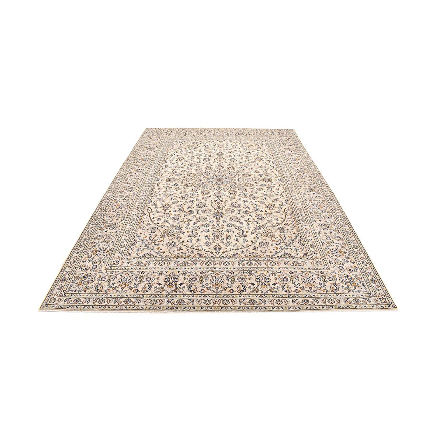 Alfombra persa - Keshan - 355 x 245 cm - beige claro