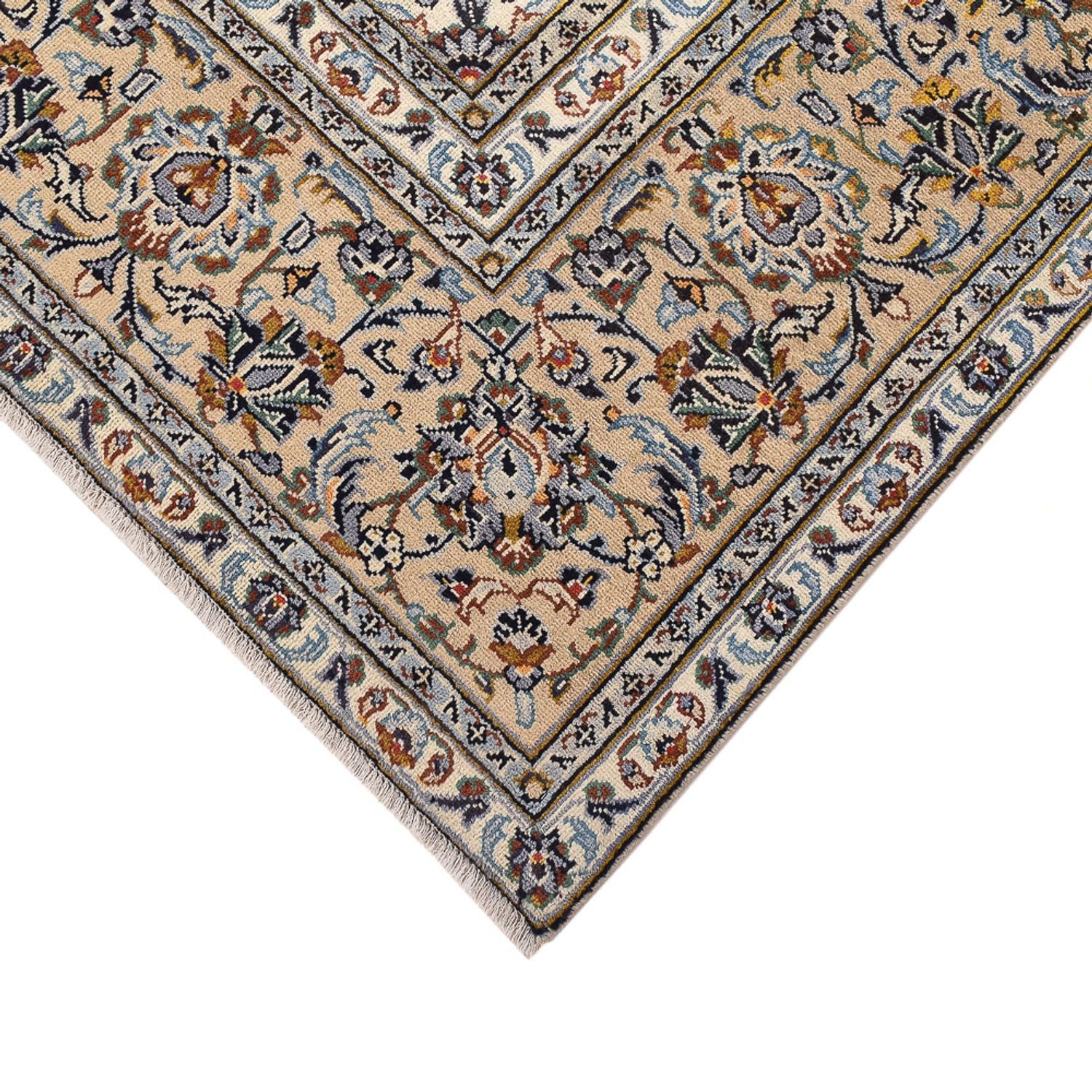 Alfombra persa - Keshan - 343 x 238 cm - beige claro