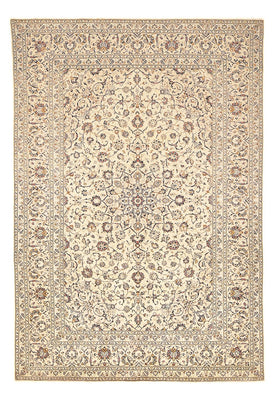 Alfombra persa - Keshan - 359 x 243 cm - beige claro