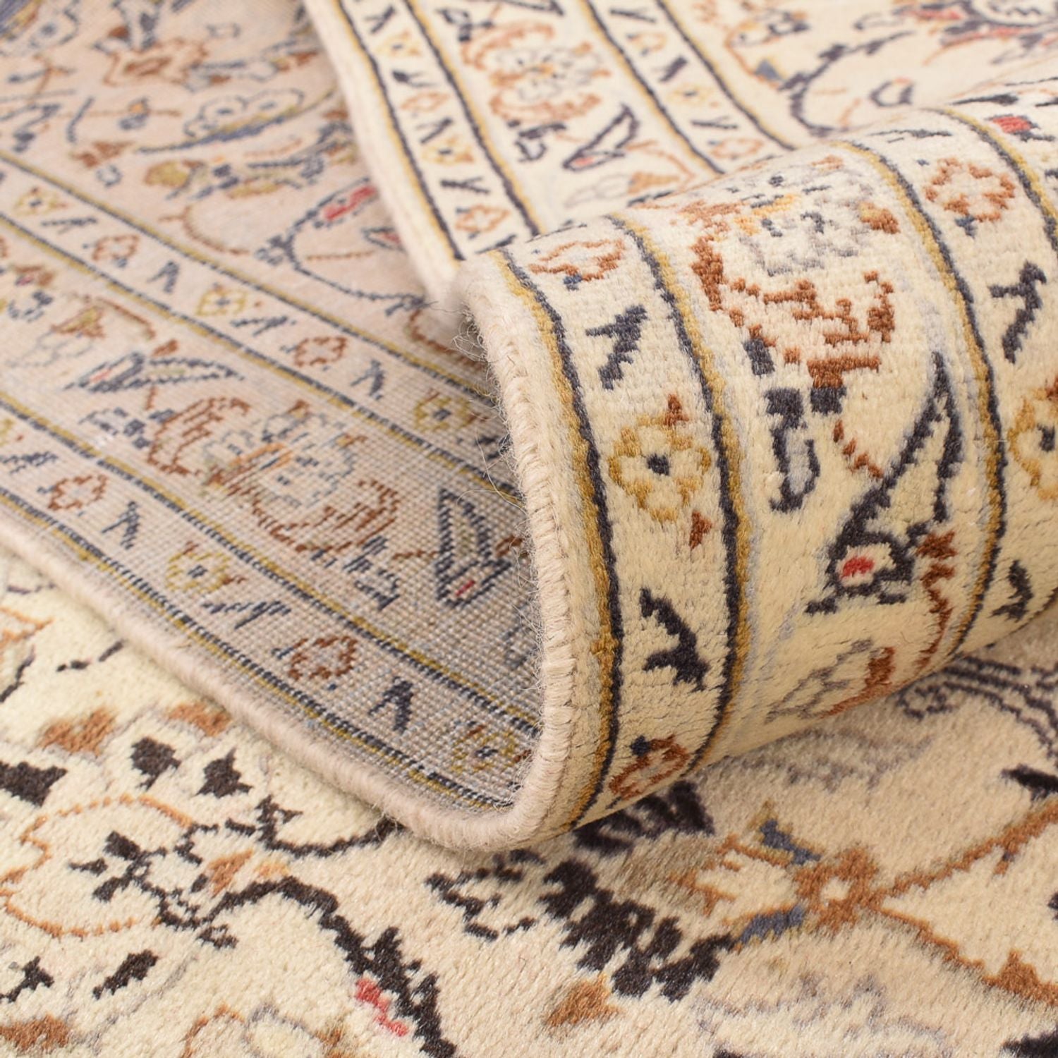 Alfombra persa - Keshan - 359 x 243 cm - beige claro
