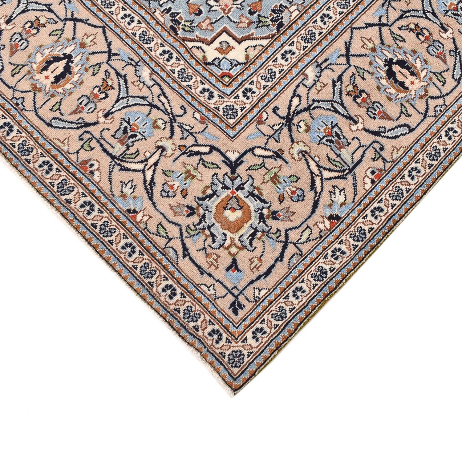 Alfombra persa - Keshan - 303 x 202 cm - beige oscuro