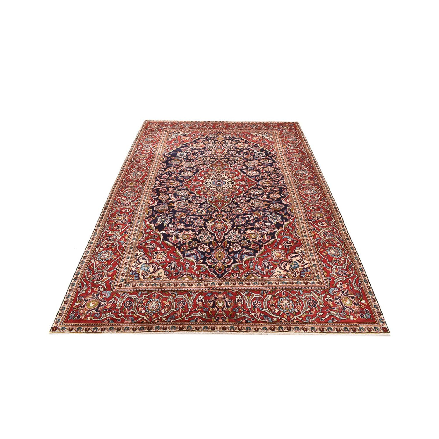 Alfombra persa - Keshan - 302 x 200 cm - rojo