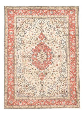 Alfombra persa - Keshan - 342 x 243 cm - beige claro