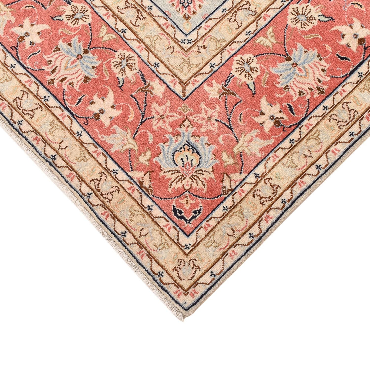 Alfombra persa - Keshan - 342 x 243 cm - beige claro