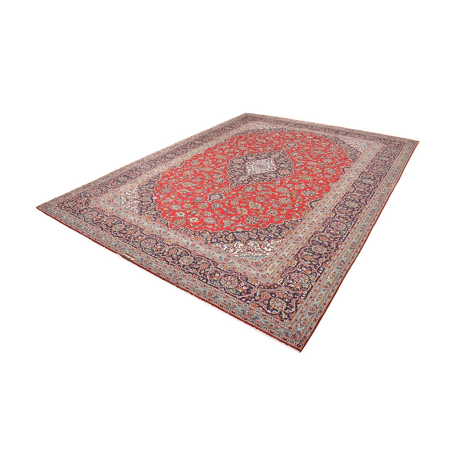 Alfombra persa - Keshan - 403 x 294 cm - rojo