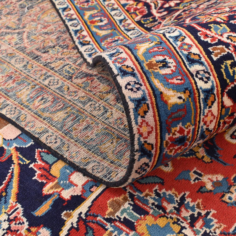 Alfombra persa - Keshan - 405 x 300 cm - azul oscuro