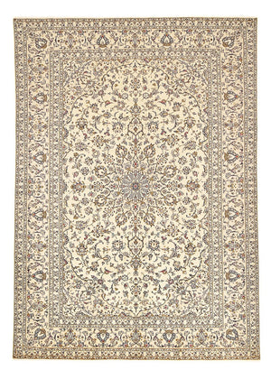 Alfombra persa - Keshan - 345 x 239 cm - beige claro